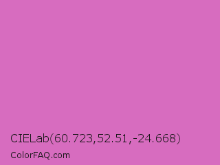 CIELab 60.723,52.51,-24.668 Color Image