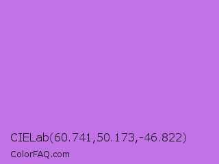 CIELab 60.741,50.173,-46.822 Color Image