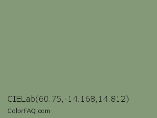 CIELab 60.75,-14.168,14.812 Color Image