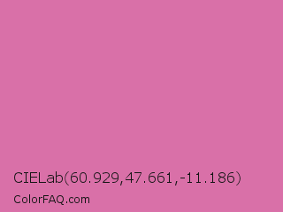 CIELab 60.929,47.661,-11.186 Color Image