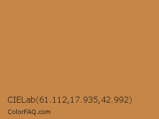 CIELab 61.112,17.935,42.992 Color Image
