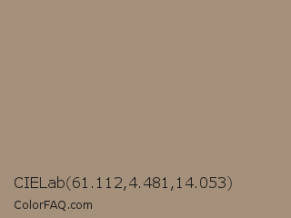 CIELab 61.112,4.481,14.053 Color Image
