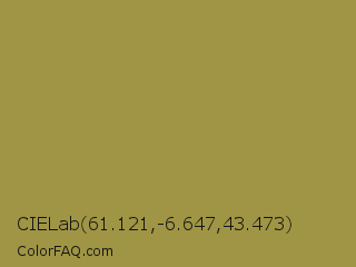CIELab 61.121,-6.647,43.473 Color Image