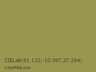 CIELab 61.122,-10.097,37.294 Color Image