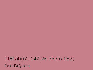 CIELab 61.147,28.765,6.082 Color Image