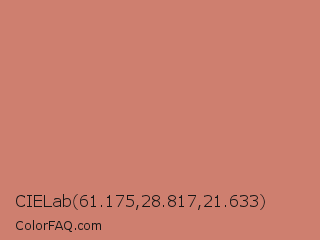 CIELab 61.175,28.817,21.633 Color Image