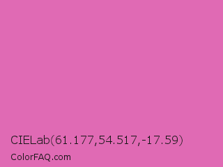 CIELab 61.177,54.517,-17.59 Color Image