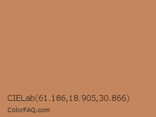 CIELab 61.186,18.905,30.866 Color Image