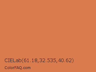 CIELab 61.18,32.535,40.62 Color Image