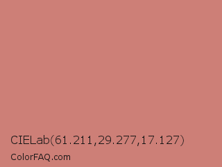 CIELab 61.211,29.277,17.127 Color Image