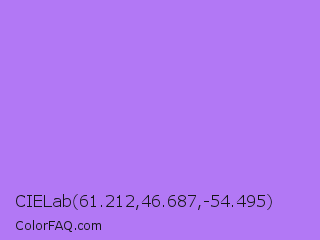 CIELab 61.212,46.687,-54.495 Color Image