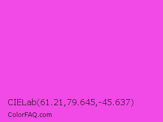 CIELab 61.21,79.645,-45.637 Color Image