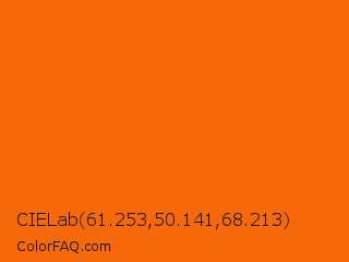 CIELab 61.253,50.141,68.213 Color Image