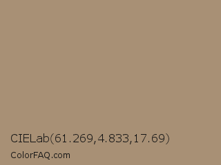 CIELab 61.269,4.833,17.69 Color Image