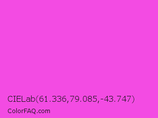 CIELab 61.336,79.085,-43.747 Color Image
