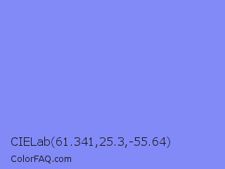 CIELab 61.341,25.3,-55.64 Color Image