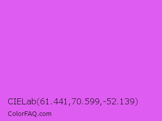 CIELab 61.441,70.599,-52.139 Color Image