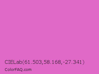 CIELab 61.503,58.168,-27.341 Color Image