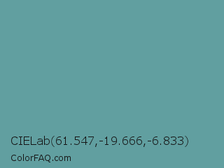CIELab 61.547,-19.666,-6.833 Color Image