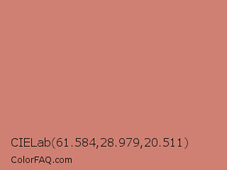 CIELab 61.584,28.979,20.511 Color Image