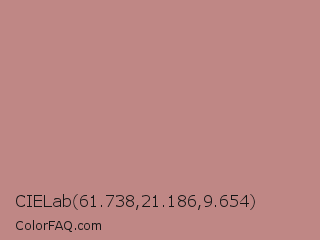 CIELab 61.738,21.186,9.654 Color Image