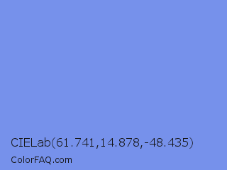 CIELab 61.741,14.878,-48.435 Color Image
