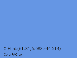 CIELab 61.81,6.088,-44.514 Color Image