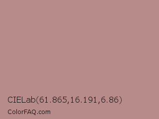 CIELab 61.865,16.191,6.86 Color Image