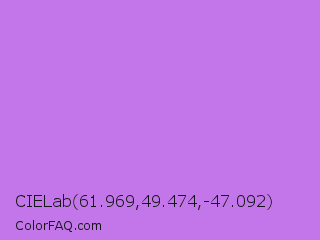 CIELab 61.969,49.474,-47.092 Color Image