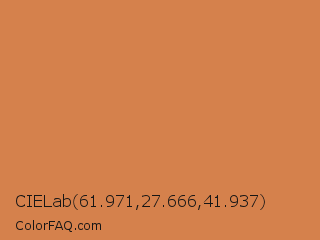 CIELab 61.971,27.666,41.937 Color Image