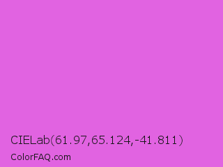 CIELab 61.97,65.124,-41.811 Color Image