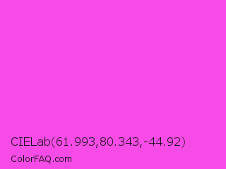 CIELab 61.993,80.343,-44.92 Color Image