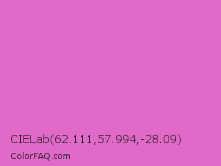 CIELab 62.111,57.994,-28.09 Color Image