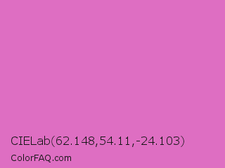 CIELab 62.148,54.11,-24.103 Color Image