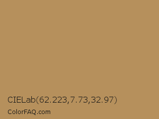 CIELab 62.223,7.73,32.97 Color Image