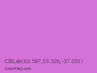 CIELab 62.587,53.326,-37.051 Color Image