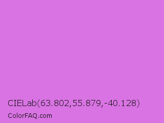 CIELab 63.802,55.879,-40.128 Color Image