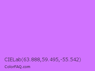 CIELab 63.888,59.495,-55.542 Color Image