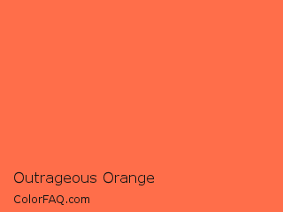 CIELab 64.085,53.122,46.956 Outrageous Orange Color Image