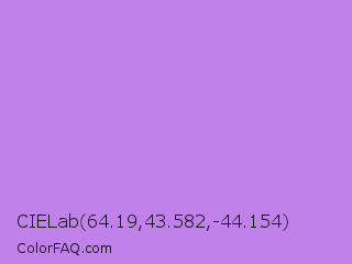 CIELab 64.19,43.582,-44.154 Color Image