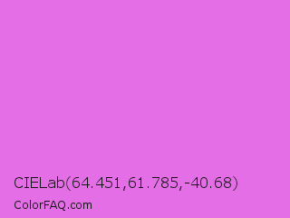 CIELab 64.451,61.785,-40.68 Color Image