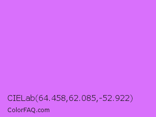 CIELab 64.458,62.085,-52.922 Color Image