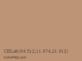 CIELab 64.512,11.674,21.912 Color Image