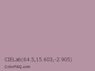 CIELab 64.5,15.603,-2.905 Color Image