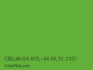 CIELab 64.605,-44.66,51.103 Color Image