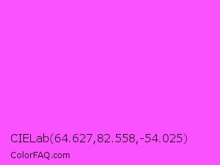 CIELab 64.627,82.558,-54.025 Color Image