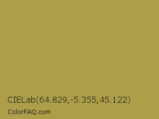 CIELab 64.829,-5.355,45.122 Color Image