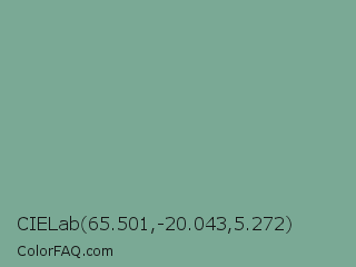 CIELab 65.501,-20.043,5.272 Color Image