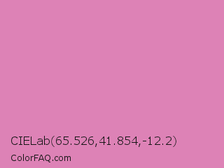 CIELab 65.526,41.854,-12.2 Color Image