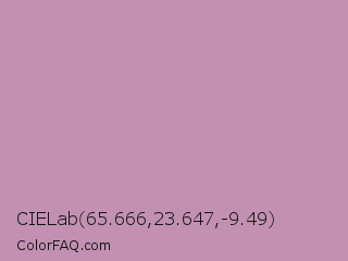 CIELab 65.666,23.647,-9.49 Color Image